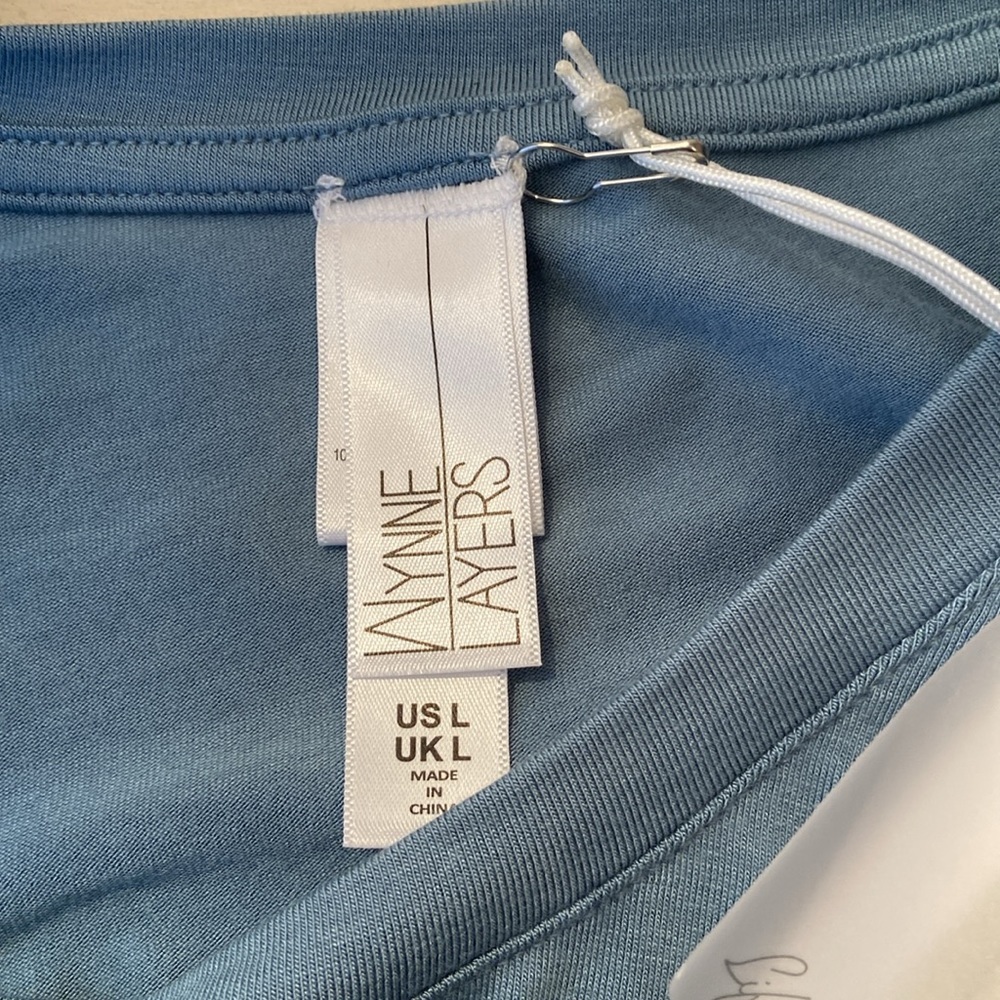 MarlaWynne Mixed Media Tank, Sea Blue, Large, NWT - Picture 6 of 8